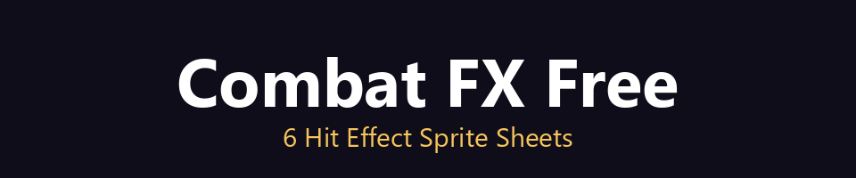 Combat FX Free - 6 Hit Effect Sprite Sheets