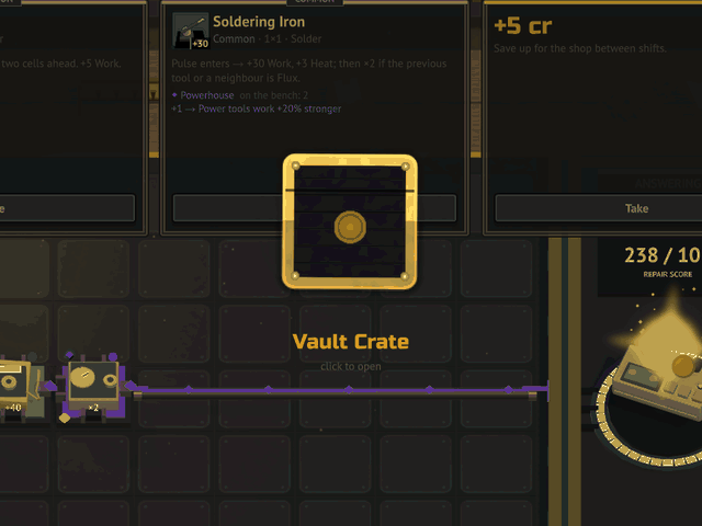A mystery crate bursts open: LEGENDARY! Twin Core