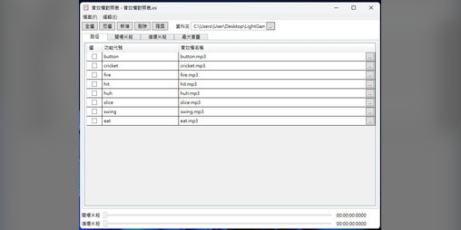Cover image for 音效檔對照表編輯器