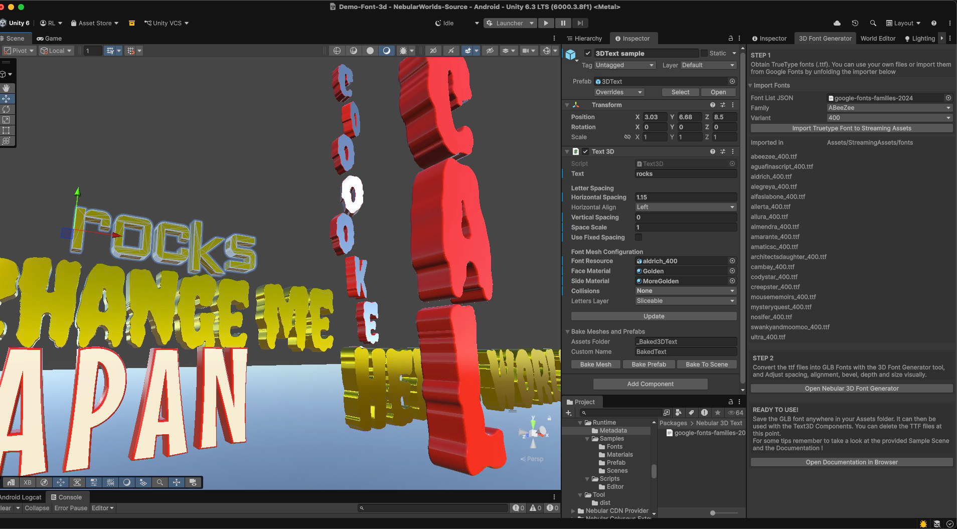 Cover image for Unity 3D Text Component and Utilities