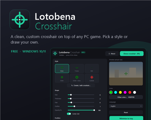 Cover image for Lotobena Crosshair