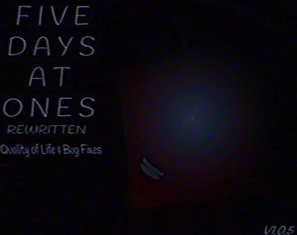 Cover image for Five Days At One's: Rewritten (v1.0.5)