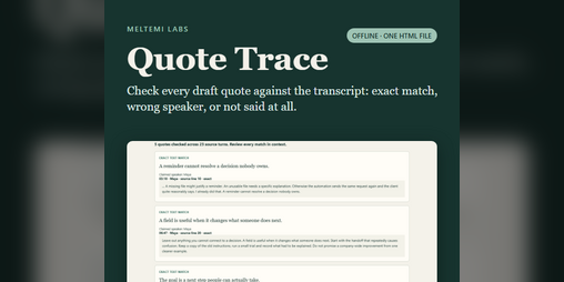 Cover image for Quote Trace