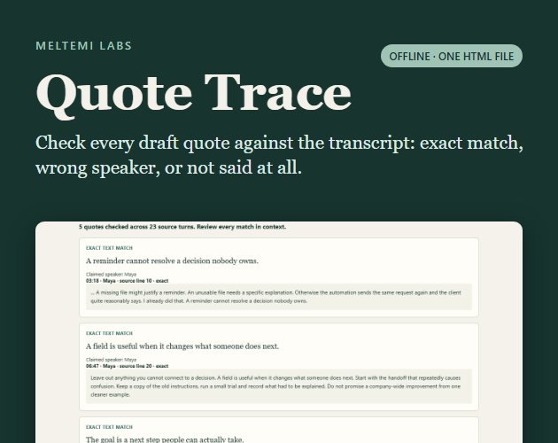 Cover image for Quote Trace