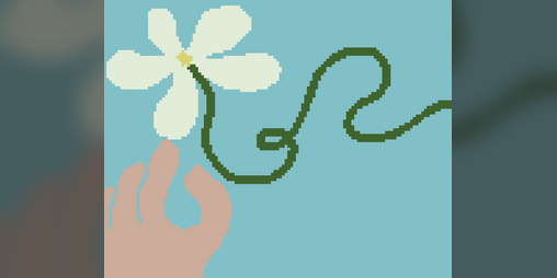 Cover image for flower is your gaze planted on my cheek