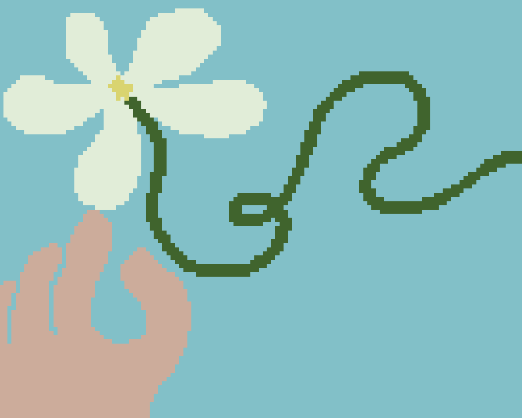 Cover image for flower is your gaze planted on my cheek