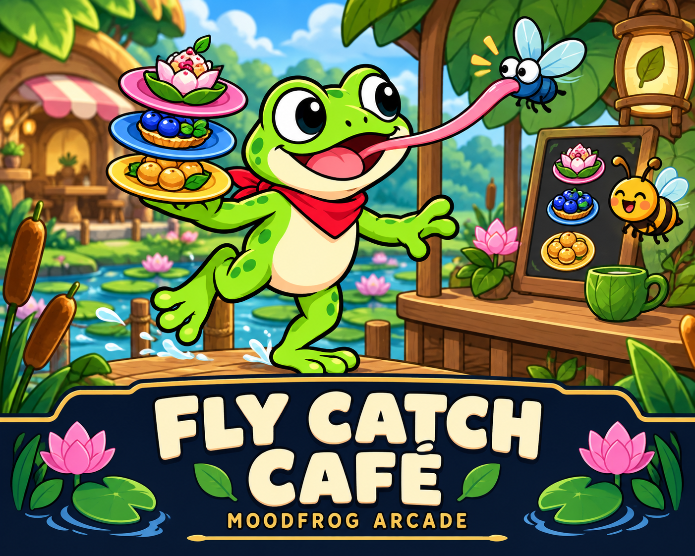Cover image for Fly Catch Café — HTML5 Game Template