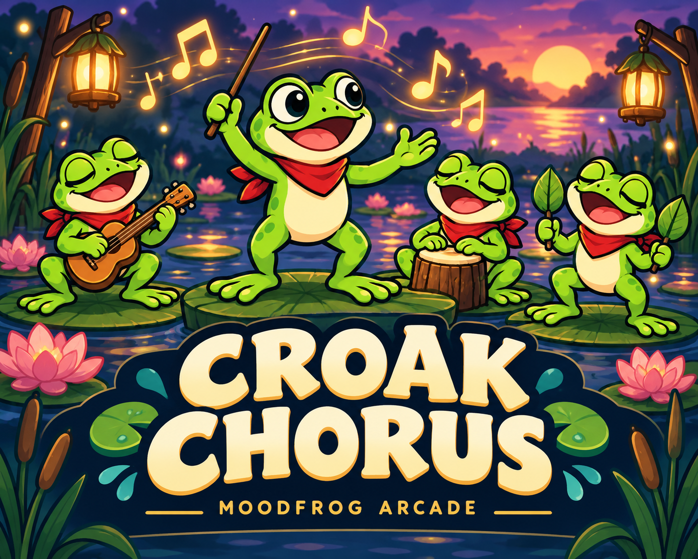 Cover image for Croak Chorus — HTML5 Game Template