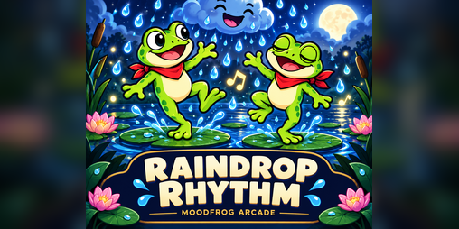 Cover image for Raindrop Rhythm — HTML5 Game Template