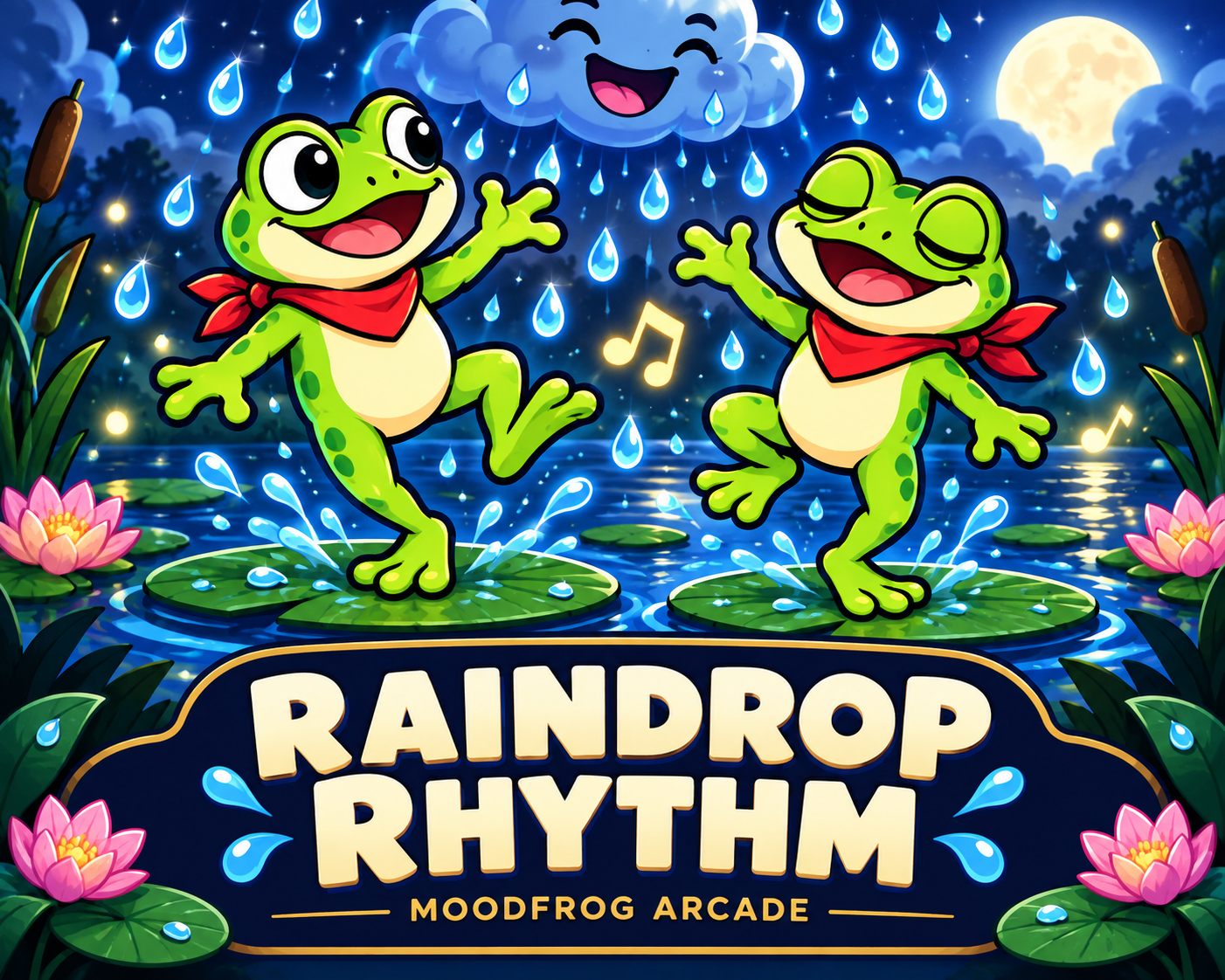 Cover image for Raindrop Rhythm — HTML5 Game Template