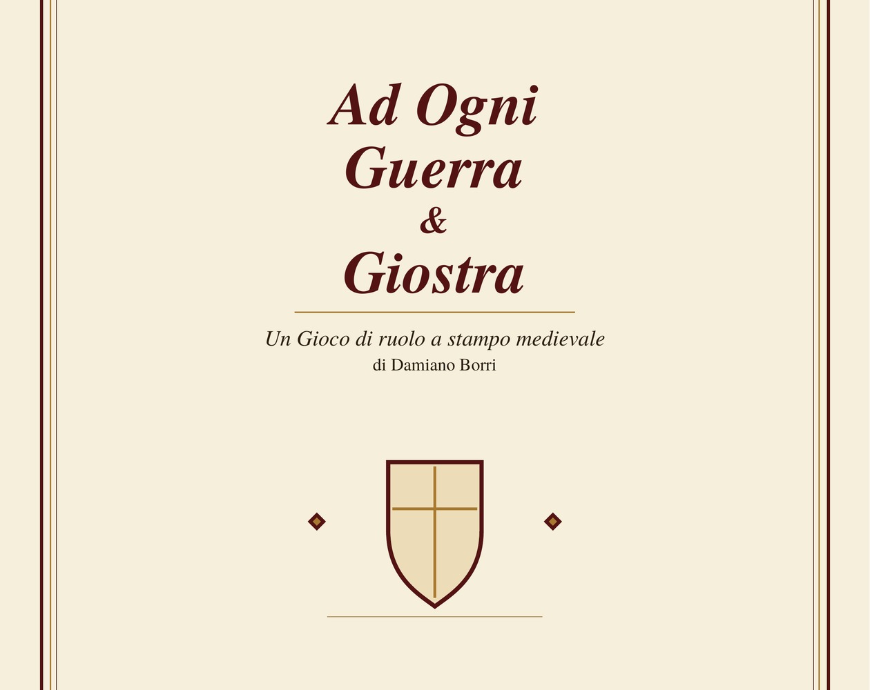 Cover image for (GDR Book ITA) Ad Ogni Guerra & Giostra