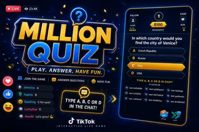 Million Quiz - TikTok Live Interactive Game