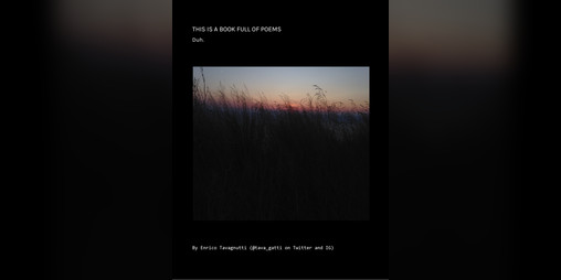 Cover image for This is a book full of poems