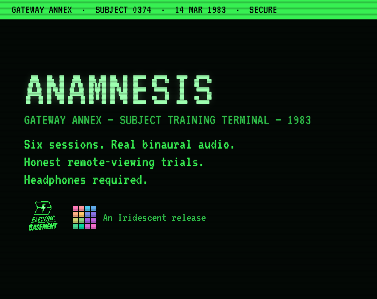 Cover image for ANAMNESIS