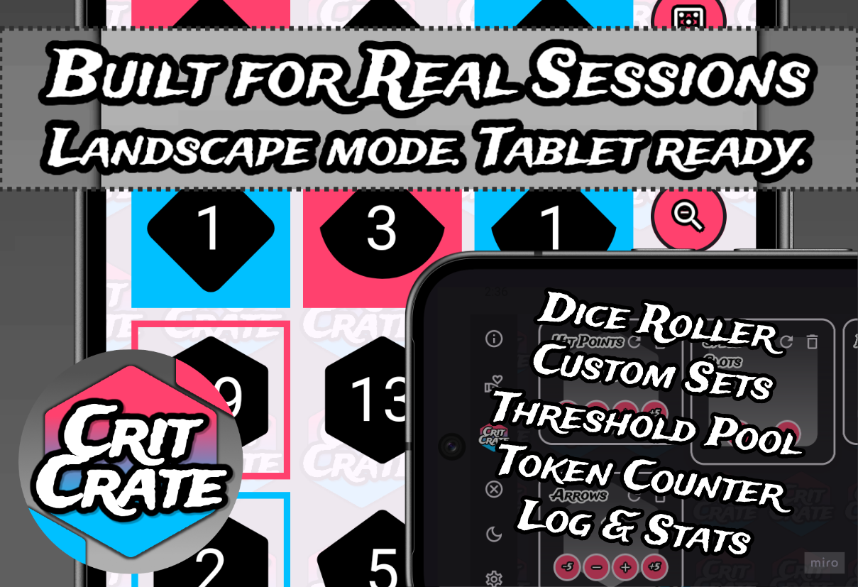 Cover image for CritCrate: RPG Dice Roller