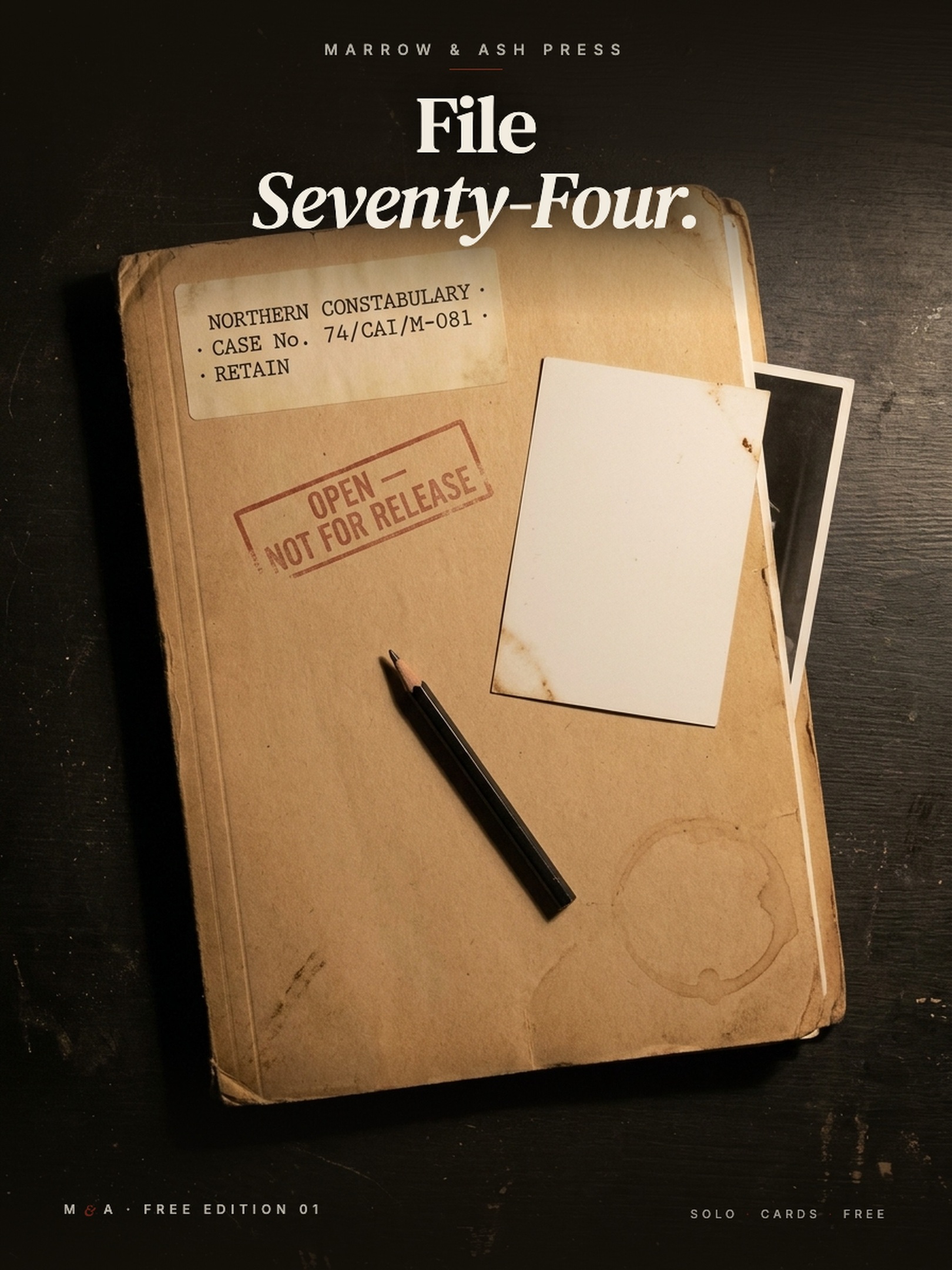Cover image for File Seventy-Four