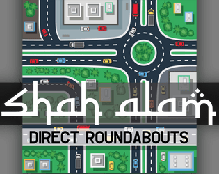 Shah Alam   - A map-making game about directing roundabouts in tri-fold pamphlet format 