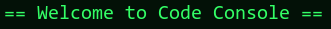 Code Console