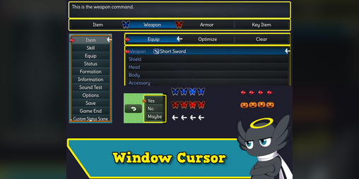 Cover image for Hakuen Studio Window Custom Cursor for RPG Maker MZ