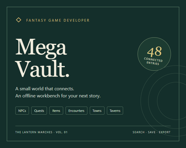 Cover image for Fantasy Game Developer Mega Vault