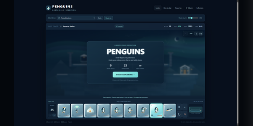 Cover image for PENGUINS — North Pole Expedition
