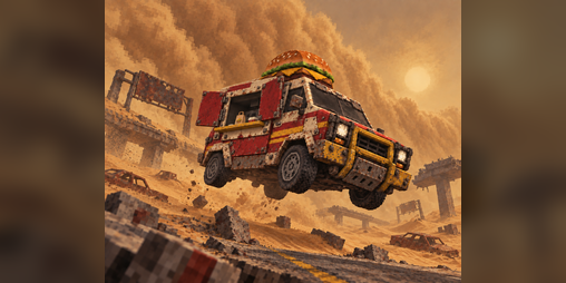 Cover image for Burger Run: Wasteland Delivery