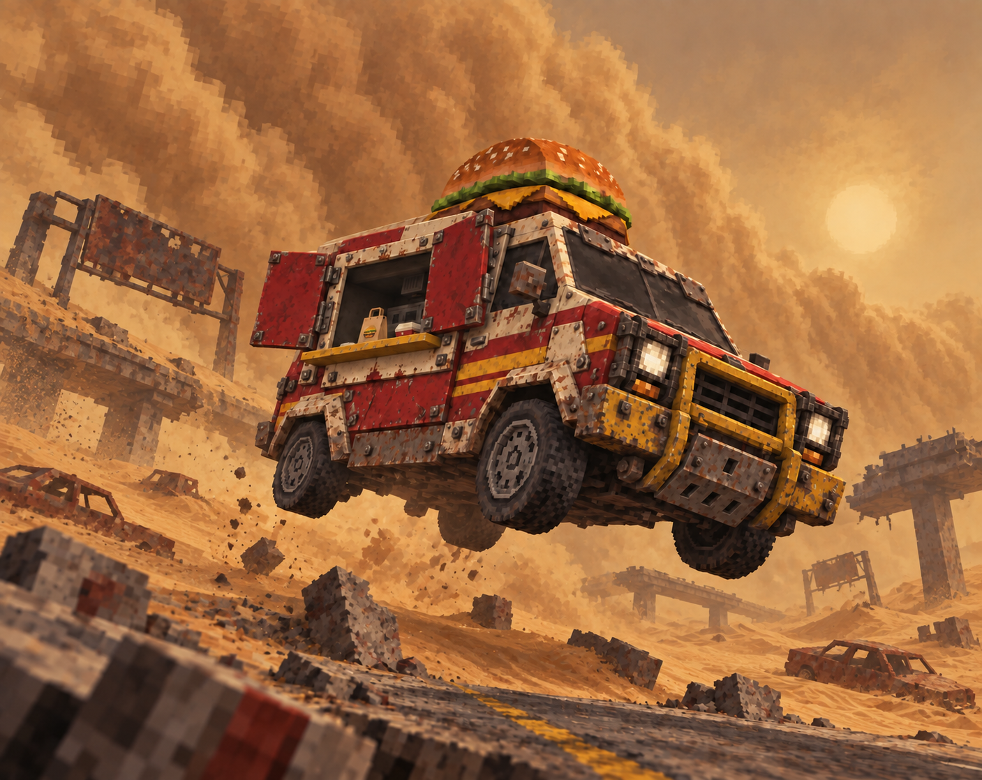 Cover image for Burger Run: Wasteland Delivery