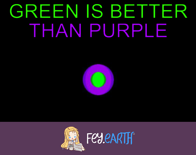 Green > Purple