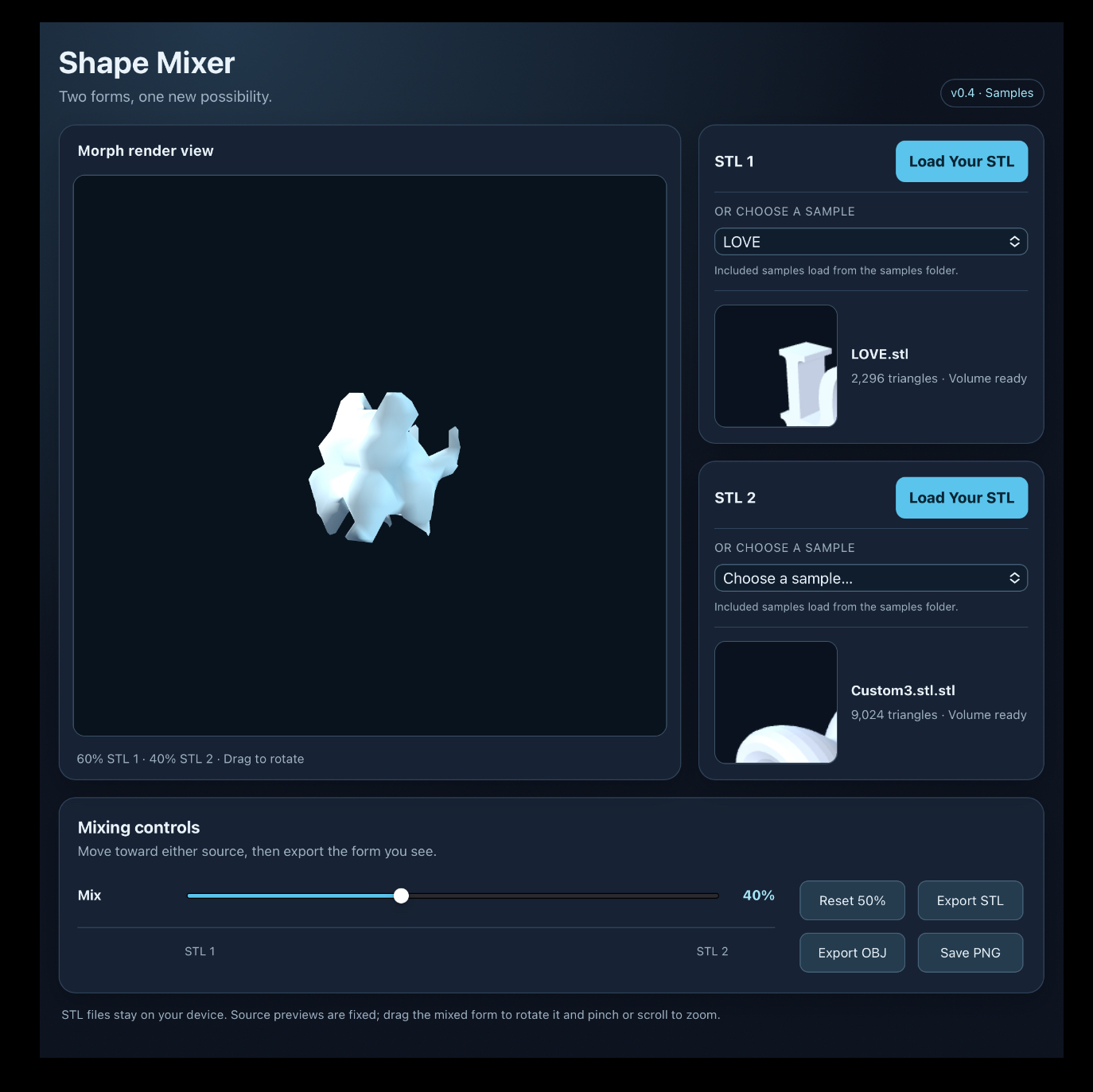 Cover image for 3D Shape Mixer Lab