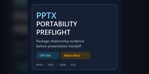 Cover image for PPTX Portability Preflight
