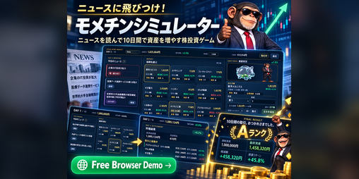 Cover image for ニュースに飛びつけ！モメチンシミュレーター