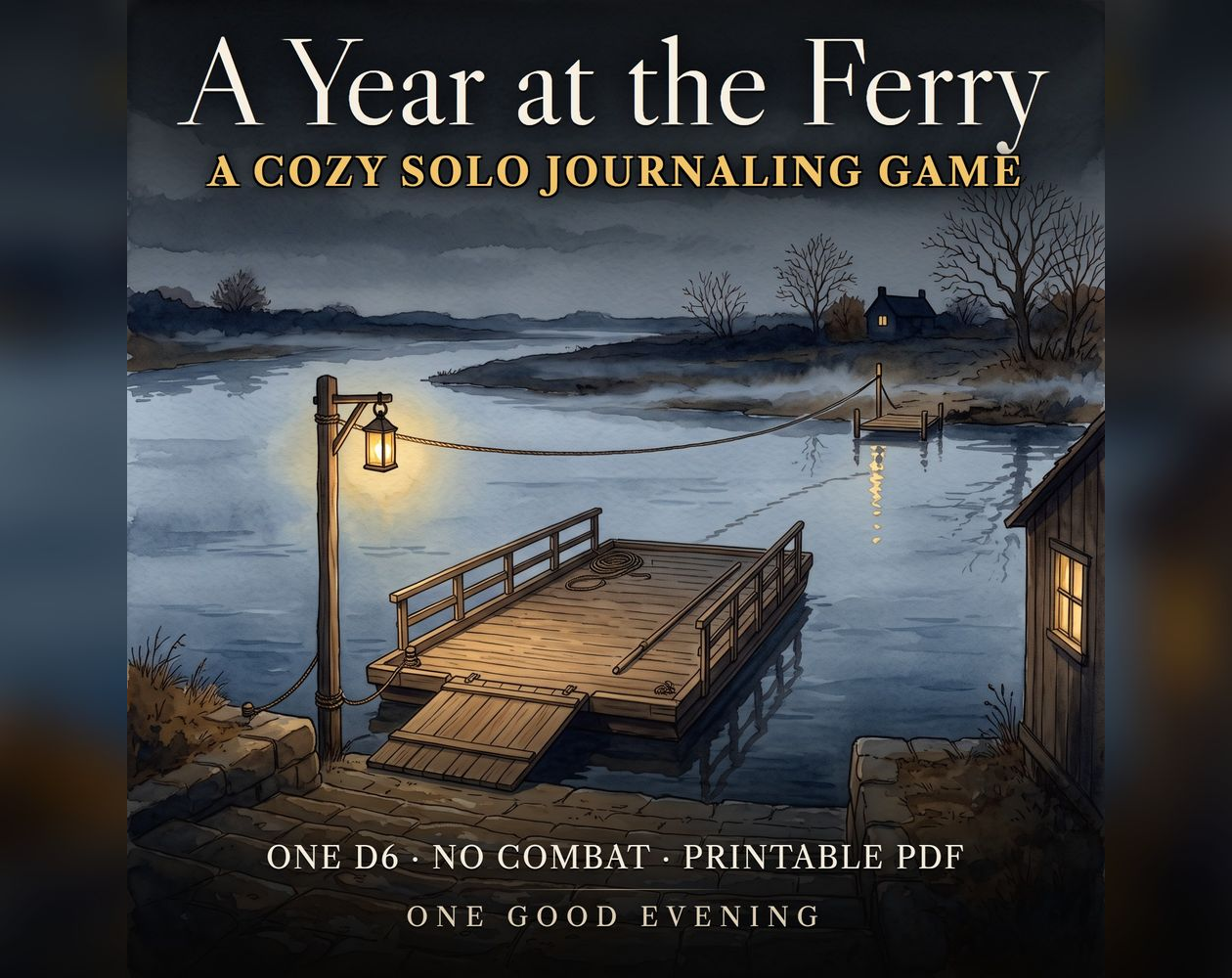 Cover image for A Year at the Ferry — a solo journaling RPG, one d6, no combat