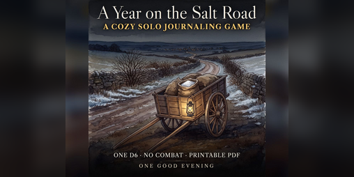 Cover image for A Year on the Salt Road — a solo journaling RPG, one d6, no combat