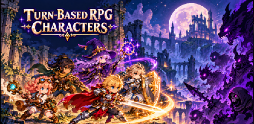 15 Character RPG Turno