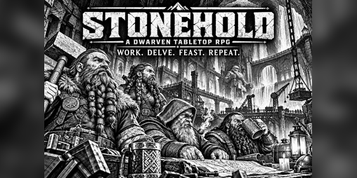 Cover image for STONEHOLD — Dwarven TTRPG Public Playtest.