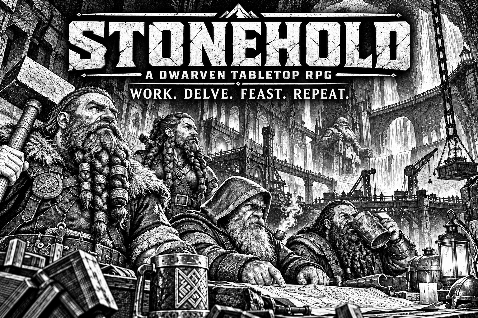 Cover image for STONEHOLD — Dwarven TTRPG Public Playtest.