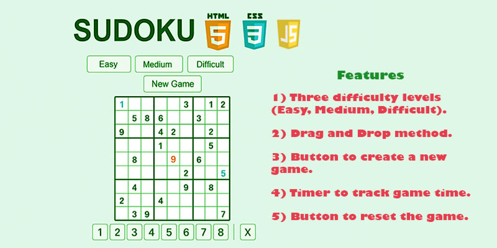Cover image for Sudoku Master – HTML5 Puzzle Game