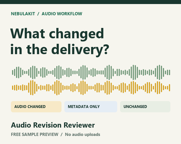 Cover image for Audio Revision Reviewer — Free Sample Preview