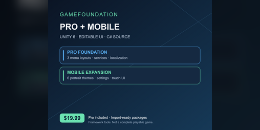 Cover image for GameFoundation Pro + Mobile Bundle