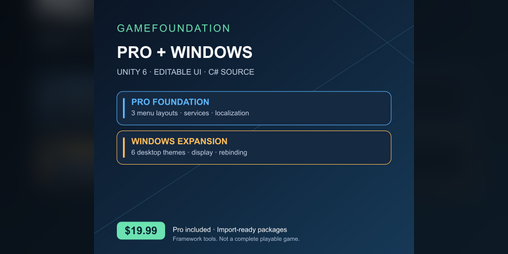 Cover image for GameFoundation Pro + Windows Bundle
