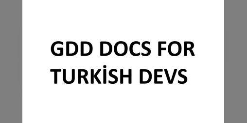 Cover image for GDD Docs for Turkish Developers