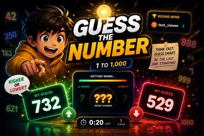 Guess the Number - TikTok Live Interactive Game