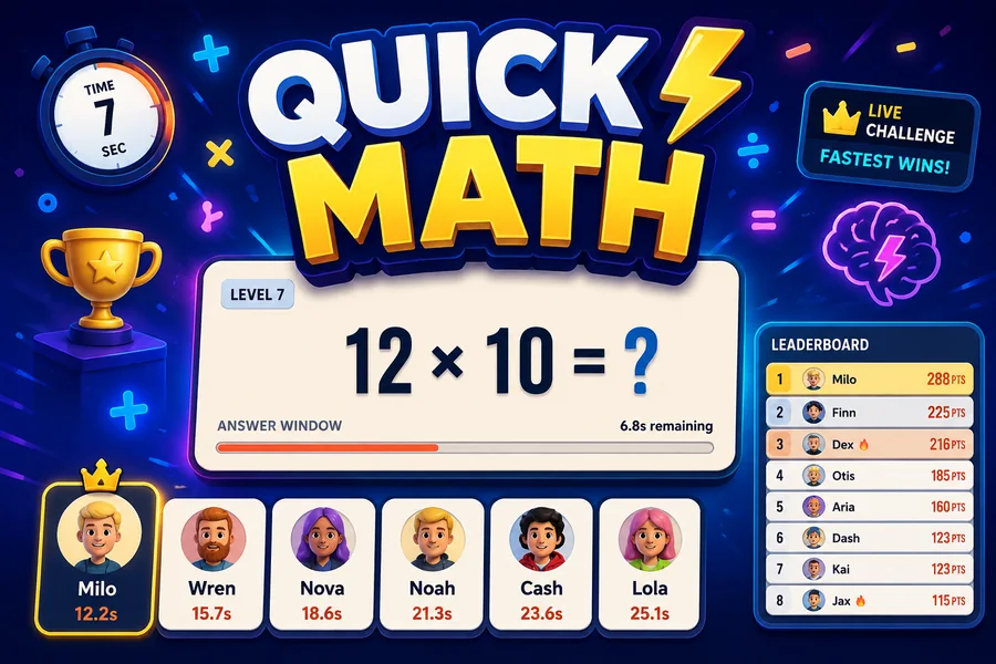 Quick Math - TikTok Live Interactive Game