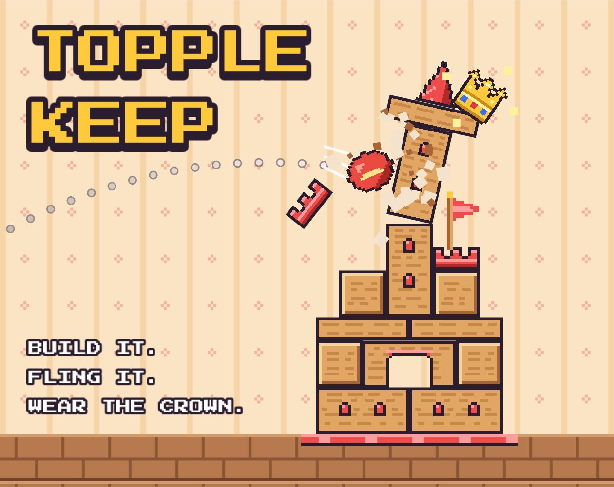 Topple Keep — captura de tela do jogo feito com IA