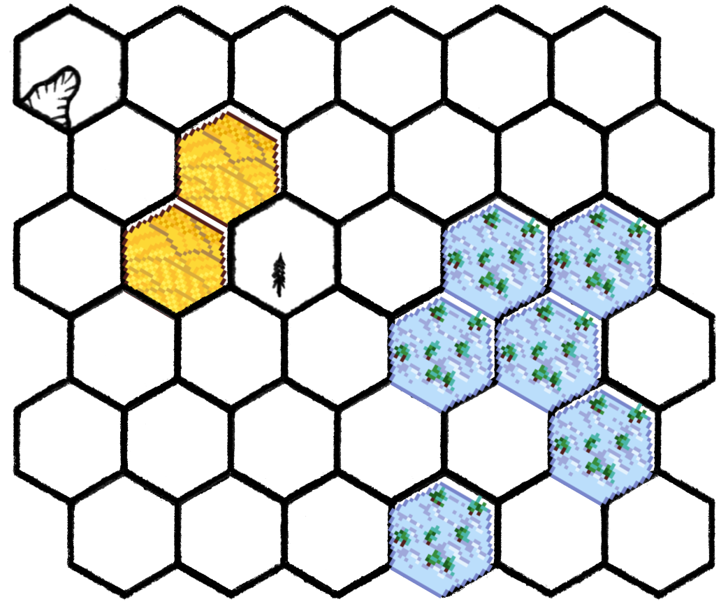 Pixel Hex Tileset by Zeshio