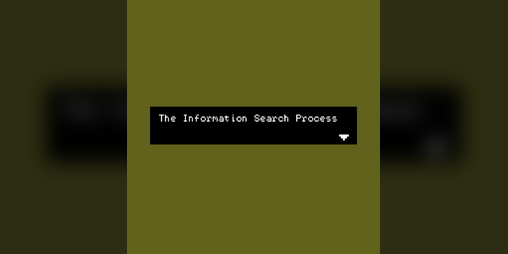 Cover image for The Information Search Process