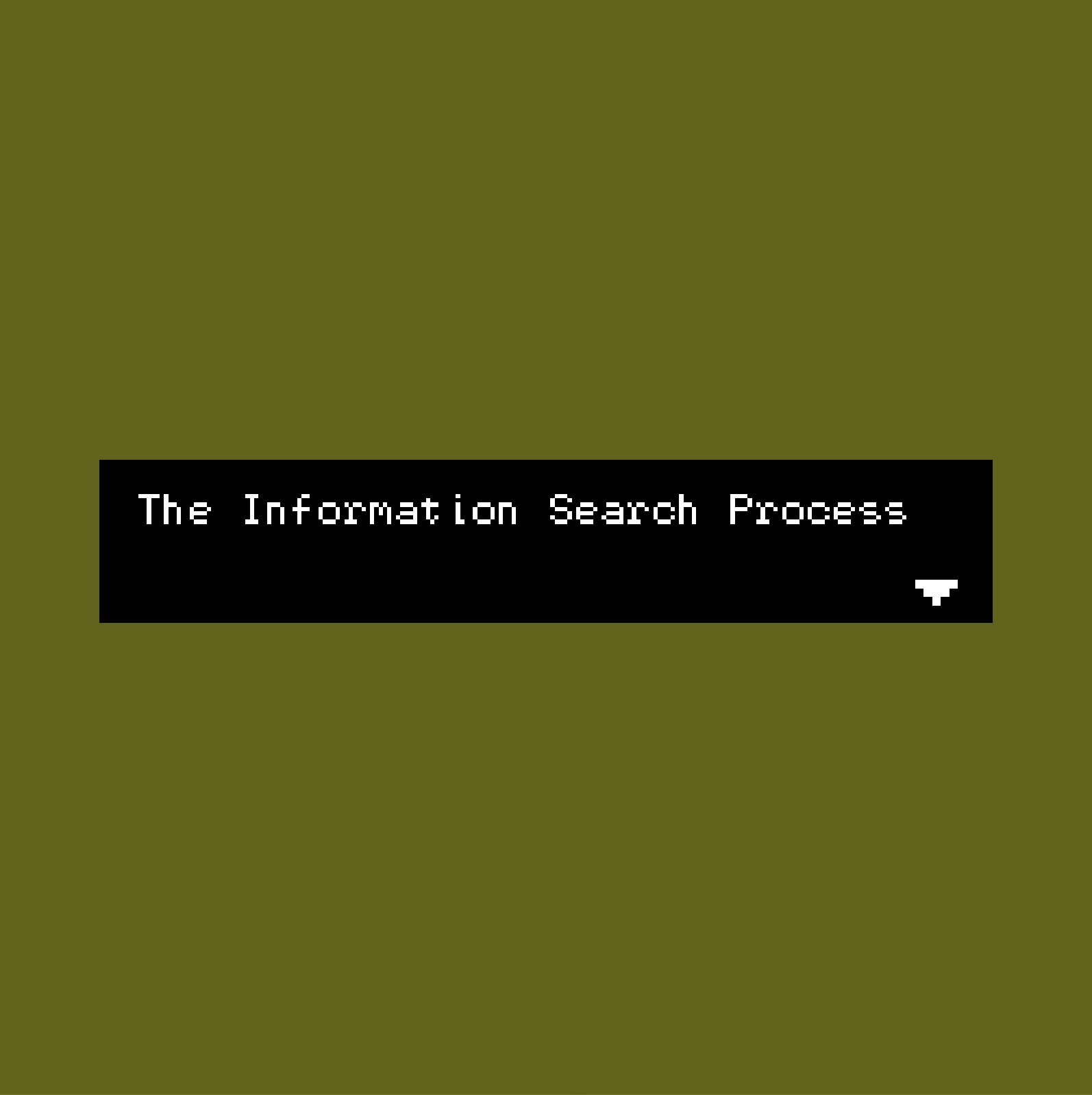 Cover image for The Information Search Process