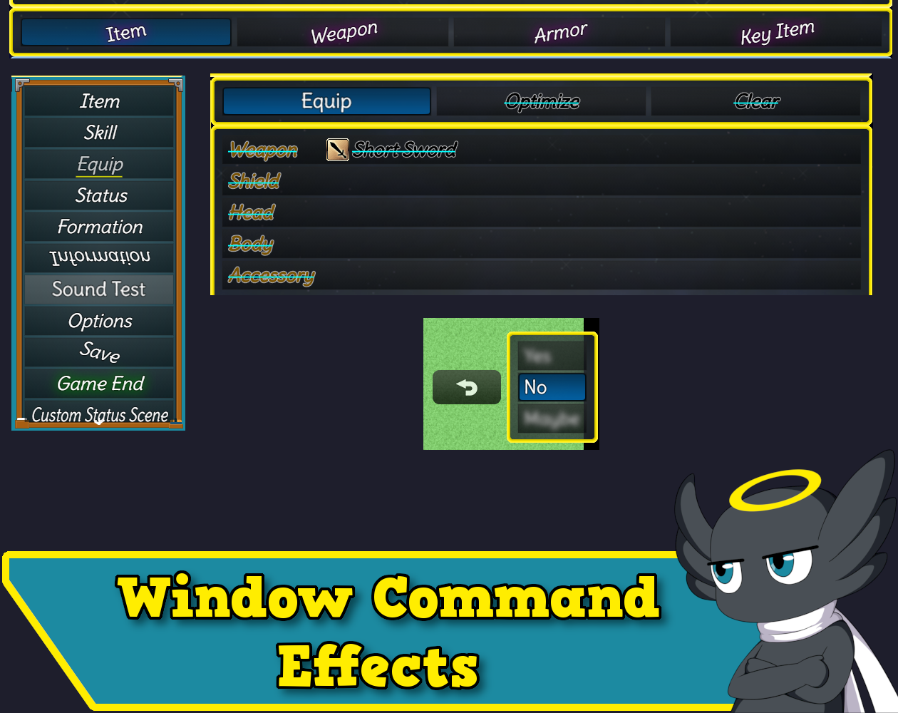 Cover image for Hakuen Studio Window Command Effects for RPG Maker MZ