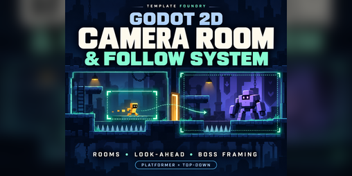 Cover image for Godot 2D Camera Room & Follow System