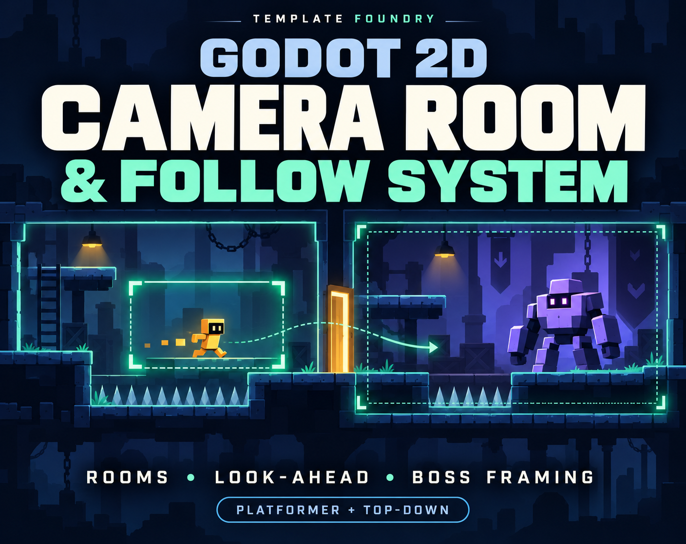 Cover image for Godot 2D Camera Room & Follow System